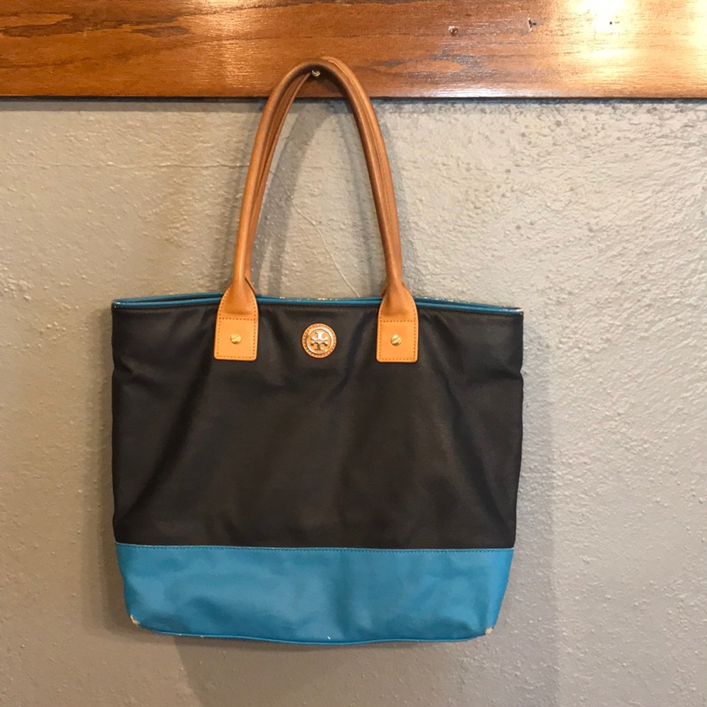 Tory Burch two-tone blue bag